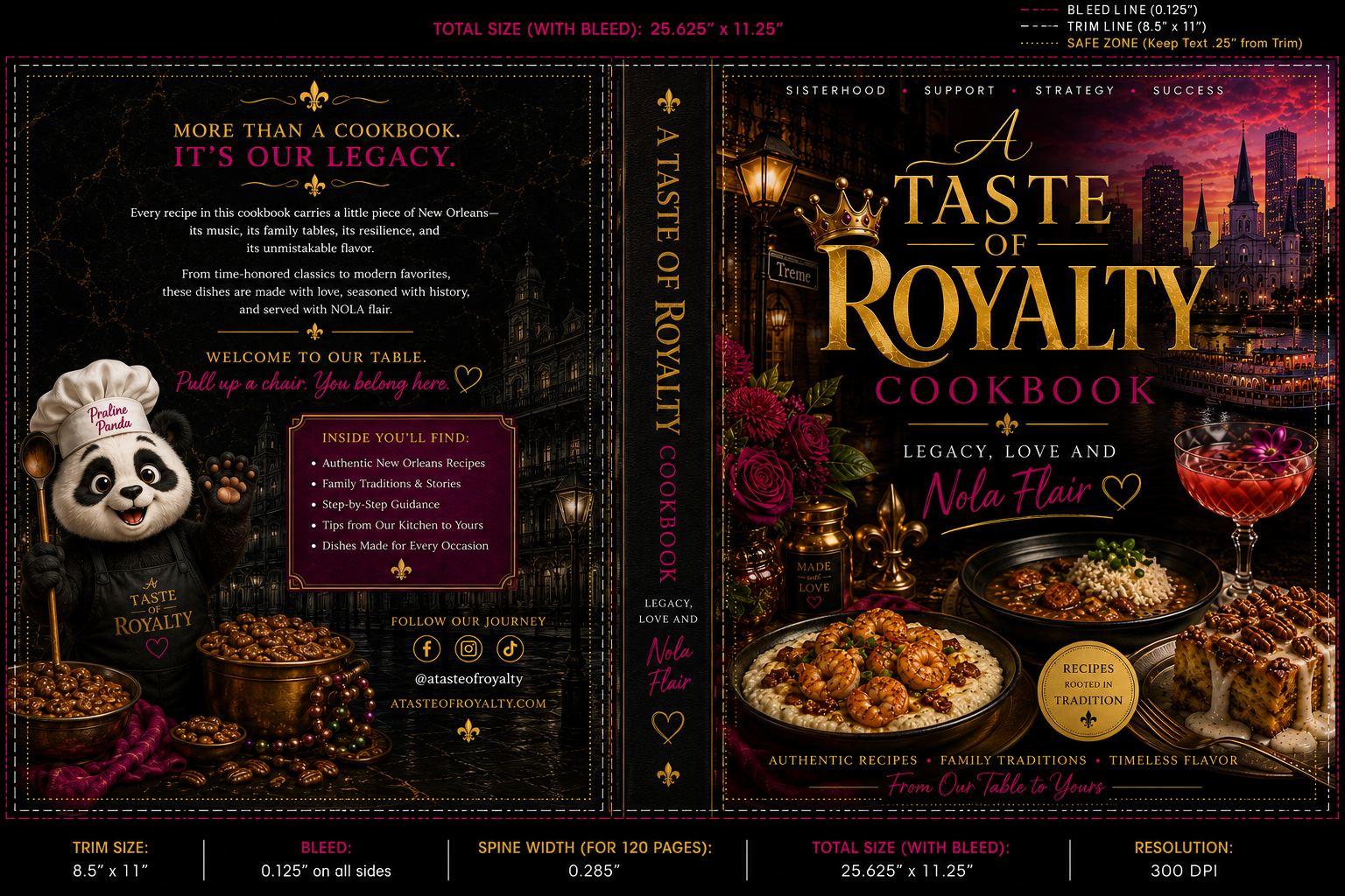 A Taste of Royalty Cookbook cover